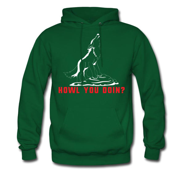 Howl you doin? Unisex Hoodie-Men's Hoodie | Hanes P170-I love Veterinary
