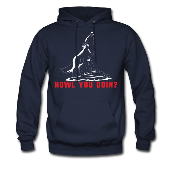 Howl you doin? Unisex Hoodie-Men's Hoodie | Hanes P170-I love Veterinary