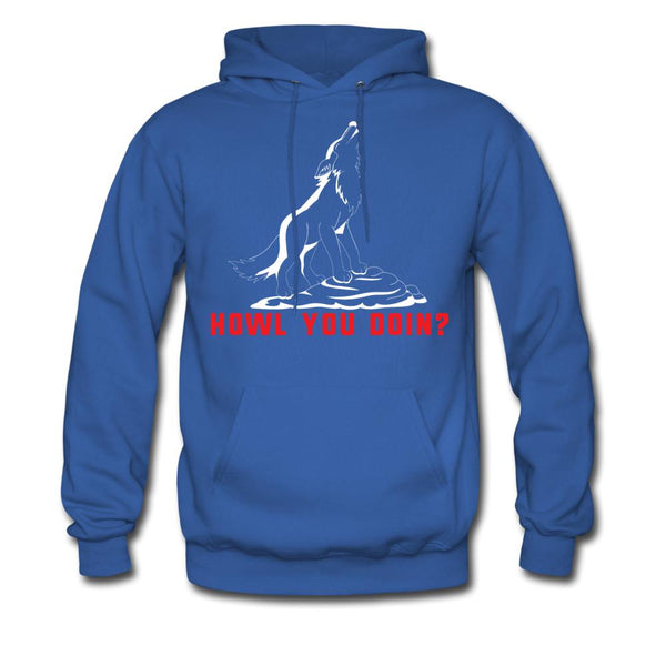 Howl you doin? Unisex Hoodie-Men's Hoodie | Hanes P170-I love Veterinary