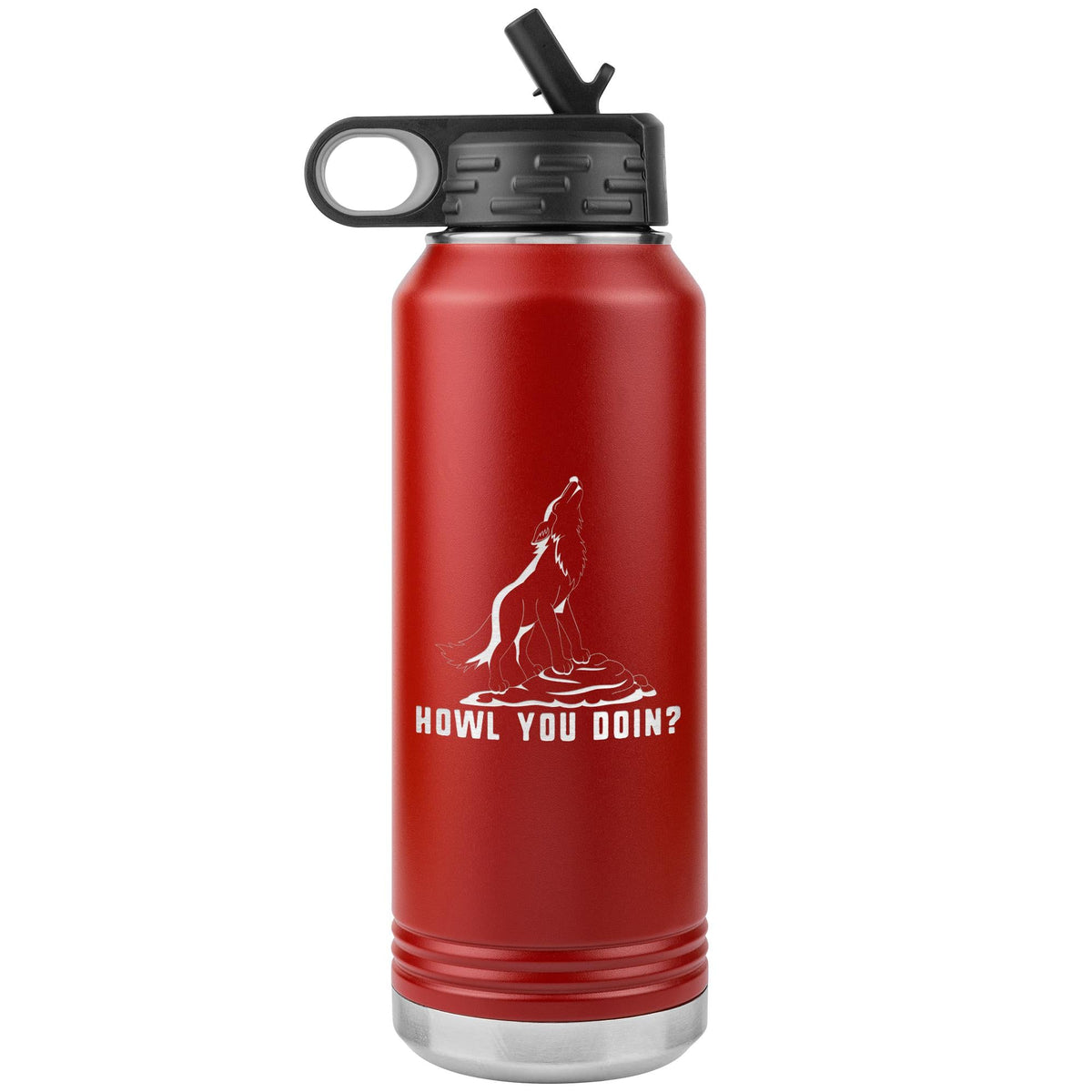 Howl you doin? Water Bottle Tumbler 32 oz-Water Bottle Tumbler-I love Veterinary