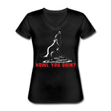 Howl you doin? Women's V-Neck T-Shirt-Women's V-Neck T-Shirt | Fruit of the Loom L39VR-I love Veterinary