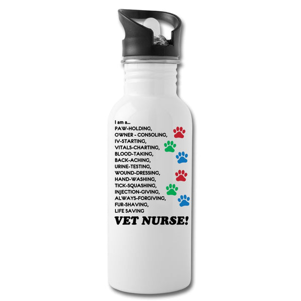 I am a Vet nurse 20oz Water Bottle