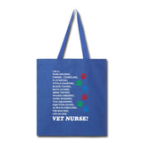 I am a... Vet nurse Cotton Tote Bag-Tote Bag | Q-Tees Q800-I love Veterinary