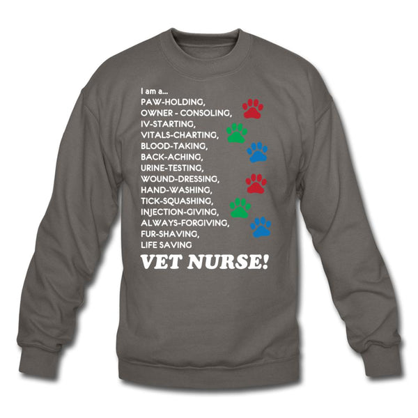 I am a... Vet nurse Crewneck Sweatshirt-Unisex Crewneck Sweatshirt | Gildan 18000-I love Veterinary