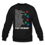 I am a... Vet nurse Crewneck Sweatshirt-Unisex Crewneck Sweatshirt | Gildan 18000-I love Veterinary