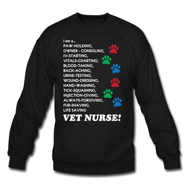 I am a... Vet nurse Crewneck Sweatshirt-Unisex Crewneck Sweatshirt | Gildan 18000-I love Veterinary
