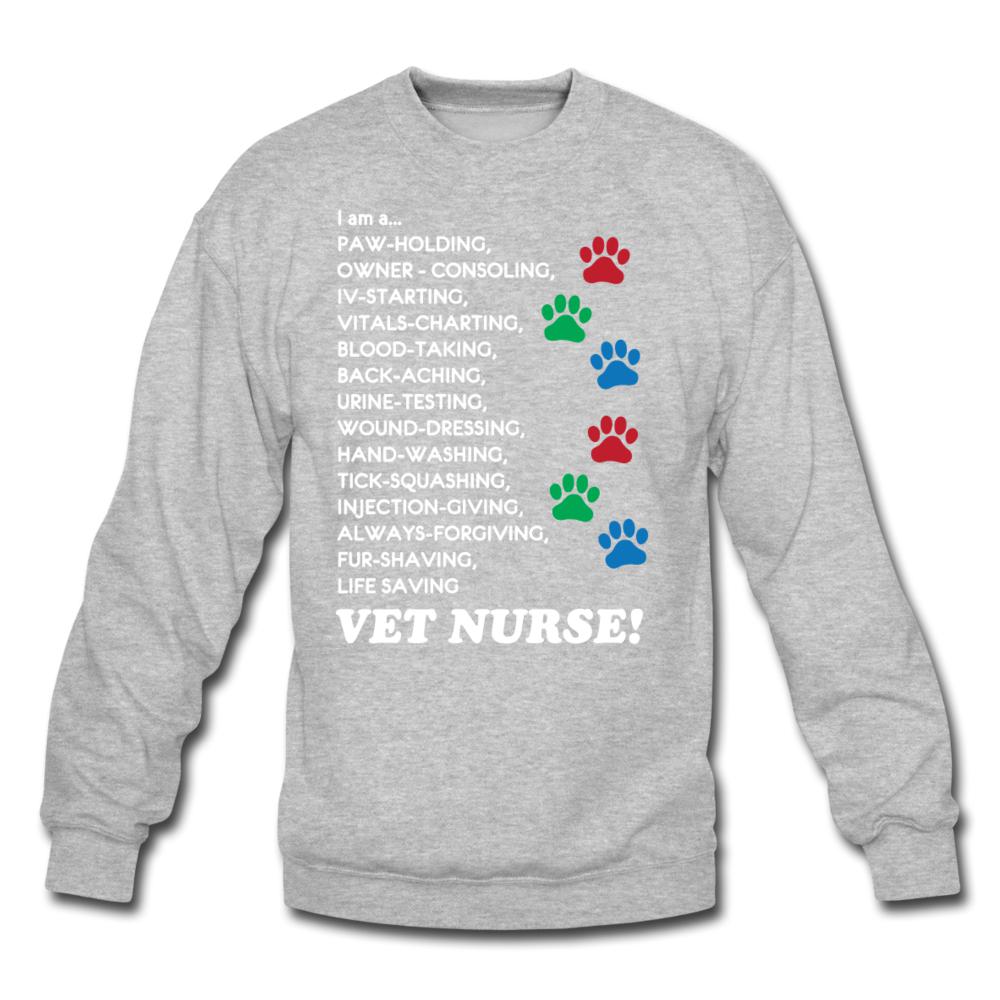 I am a... Vet nurse Crewneck Sweatshirt-Unisex Crewneck Sweatshirt | Gildan 18000-I love Veterinary