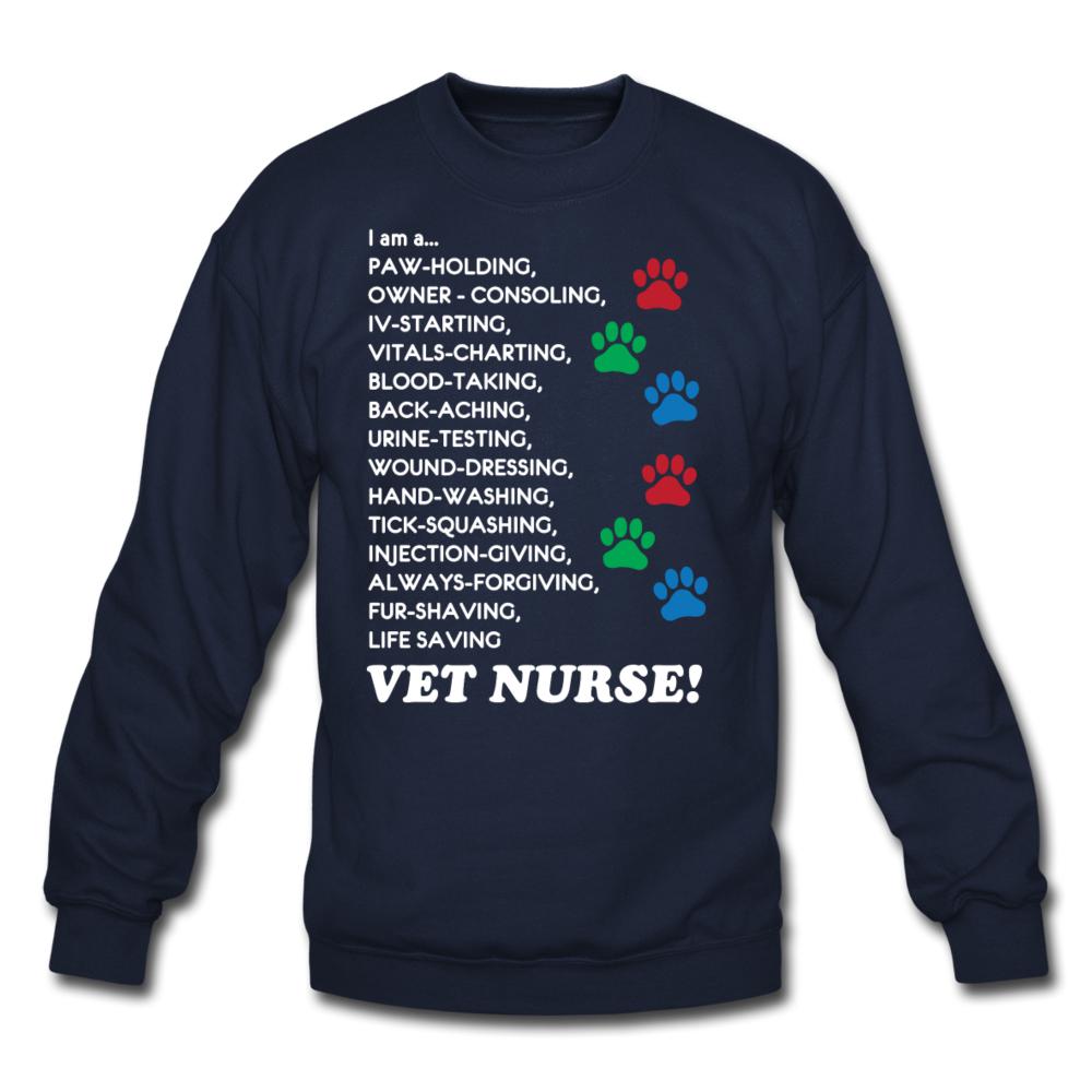 I am a... Vet nurse Crewneck Sweatshirt-Unisex Crewneck Sweatshirt | Gildan 18000-I love Veterinary