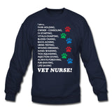 I am a... Vet nurse Crewneck Sweatshirt-Unisex Crewneck Sweatshirt | Gildan 18000-I love Veterinary