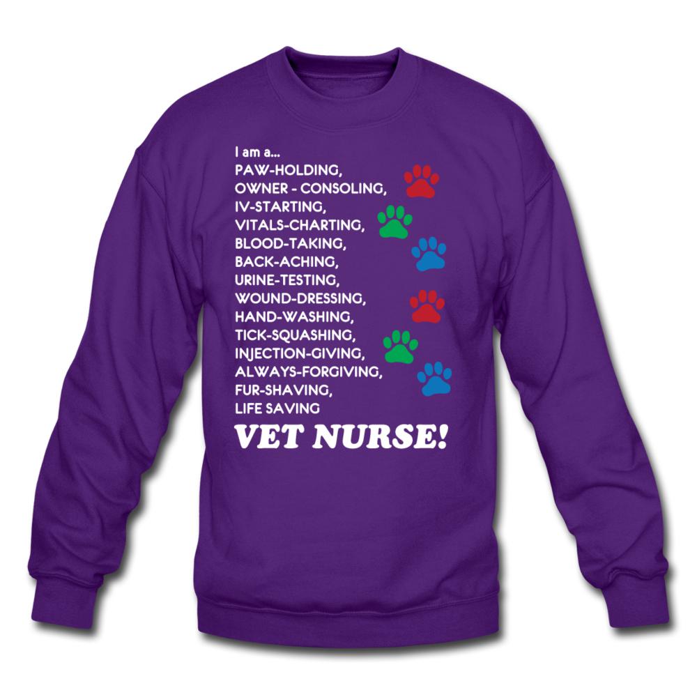 I am a... Vet nurse Crewneck Sweatshirt-Unisex Crewneck Sweatshirt | Gildan 18000-I love Veterinary