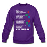 I am a... Vet nurse Crewneck Sweatshirt-Unisex Crewneck Sweatshirt | Gildan 18000-I love Veterinary