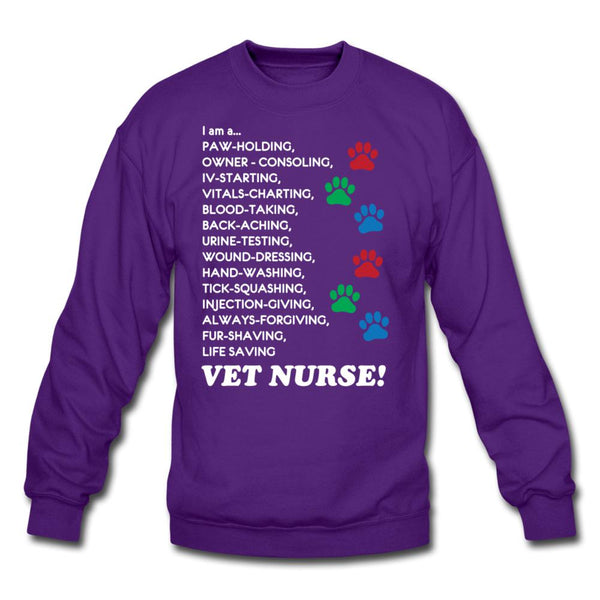 I am a... Vet nurse Crewneck Sweatshirt-Unisex Crewneck Sweatshirt | Gildan 18000-I love Veterinary