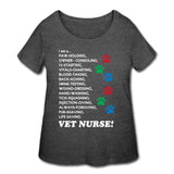 I am a... Vet nurse Women's Curvy T-shirt-Women’s Curvy T-Shirt | LAT 3804-I love Veterinary