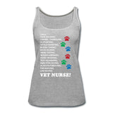 I am a... Vet nurse Women's Tank Top-Women’s Premium Tank Top | Spreadshirt 917-I love Veterinary