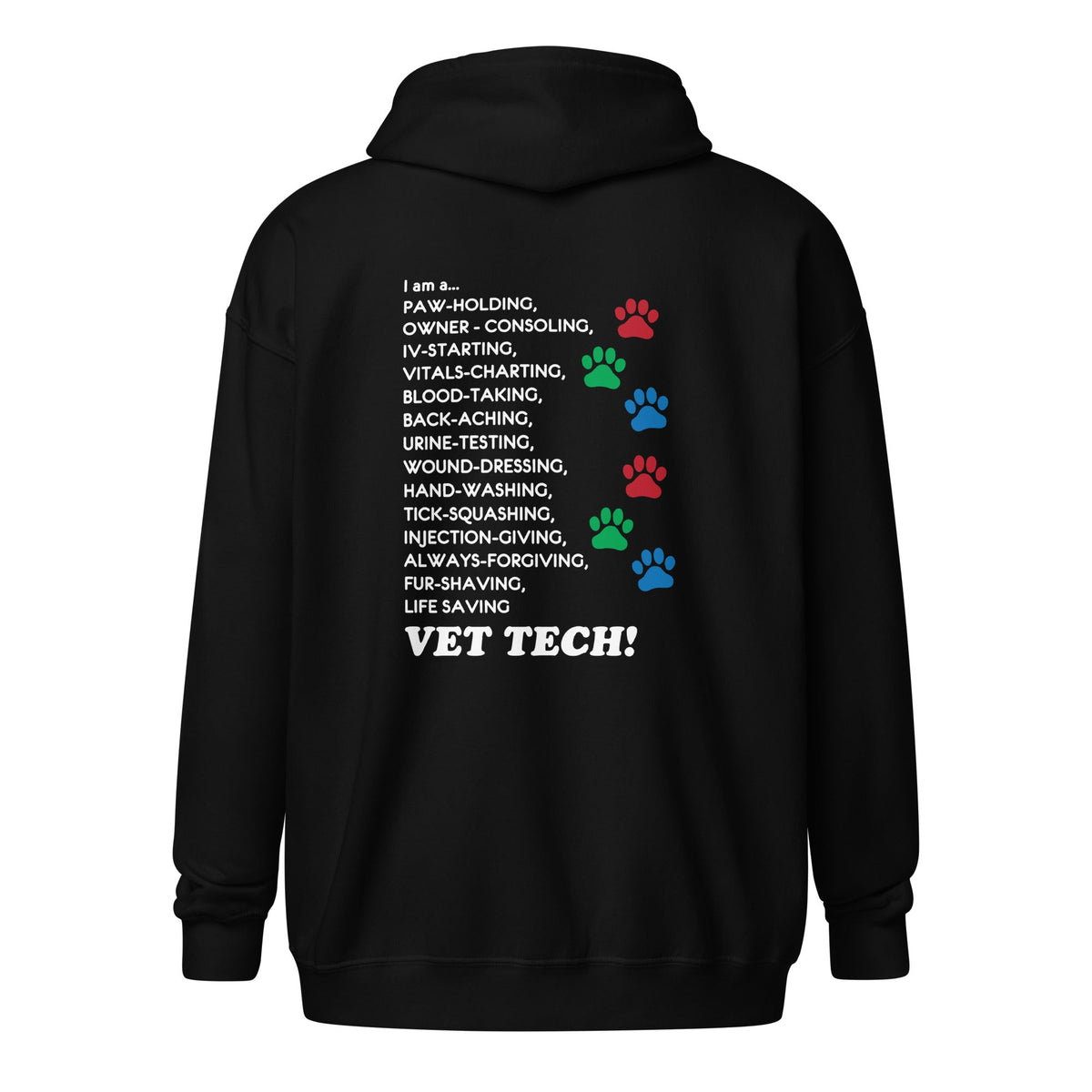 I am a... Vet tech Unisex Zip Hoodie-Unisex Zip Hoodie | Gildan 18600-I love Veterinary