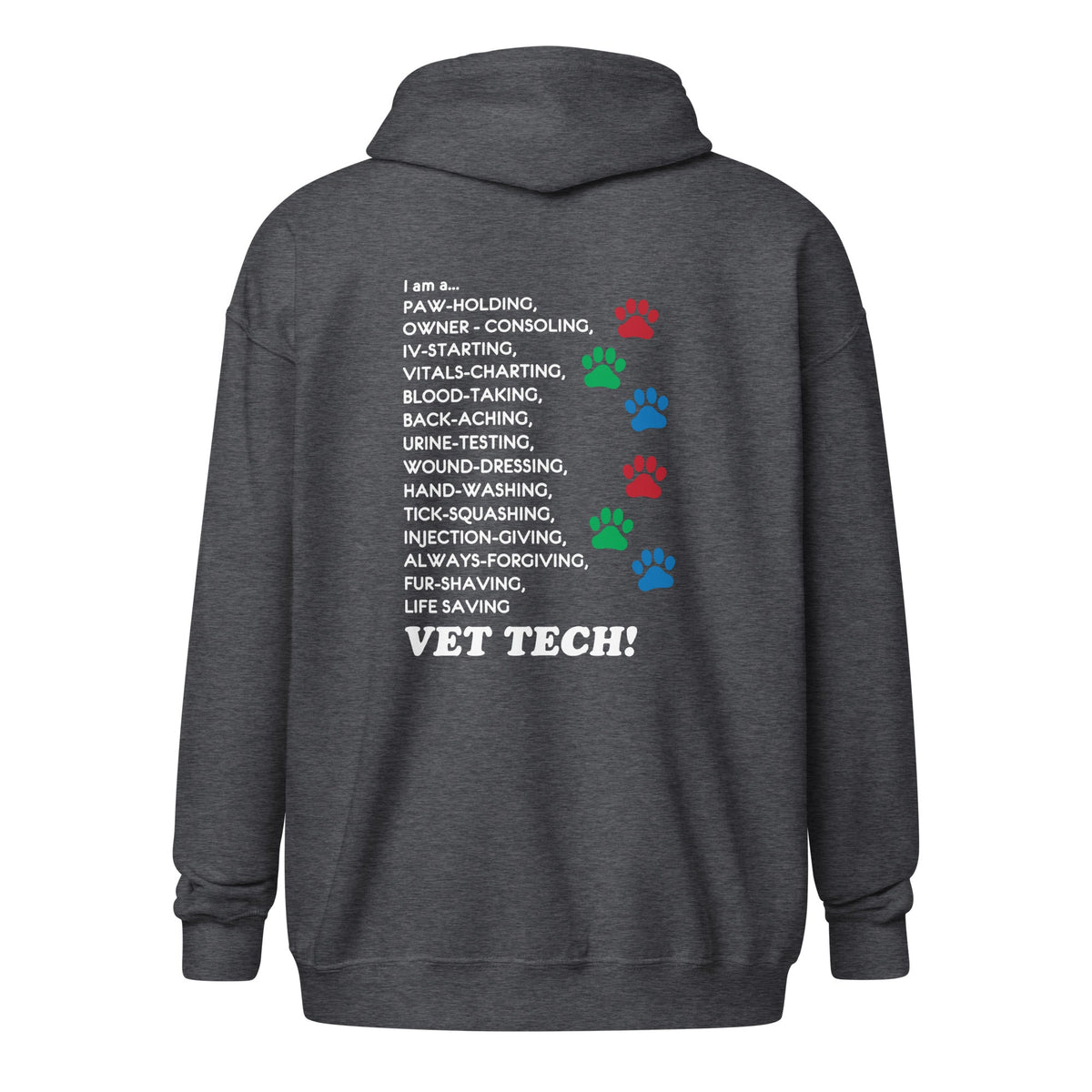 I am a... Vet tech Unisex Zip Hoodie-Unisex Zip Hoodie | Gildan 18600-I love Veterinary