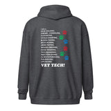 I am a... Vet tech Unisex Zip Hoodie-Unisex Heavy Blend Zip Hoodie | Gildan 18600-I love Veterinary
