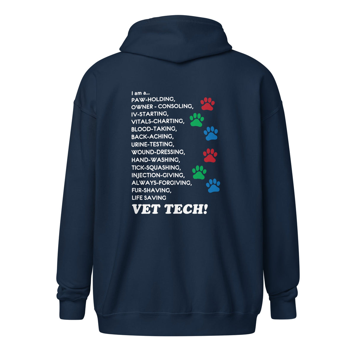 I am a... Vet tech Unisex Zip Hoodie-Unisex Zip Hoodie | Gildan 18600-I love Veterinary