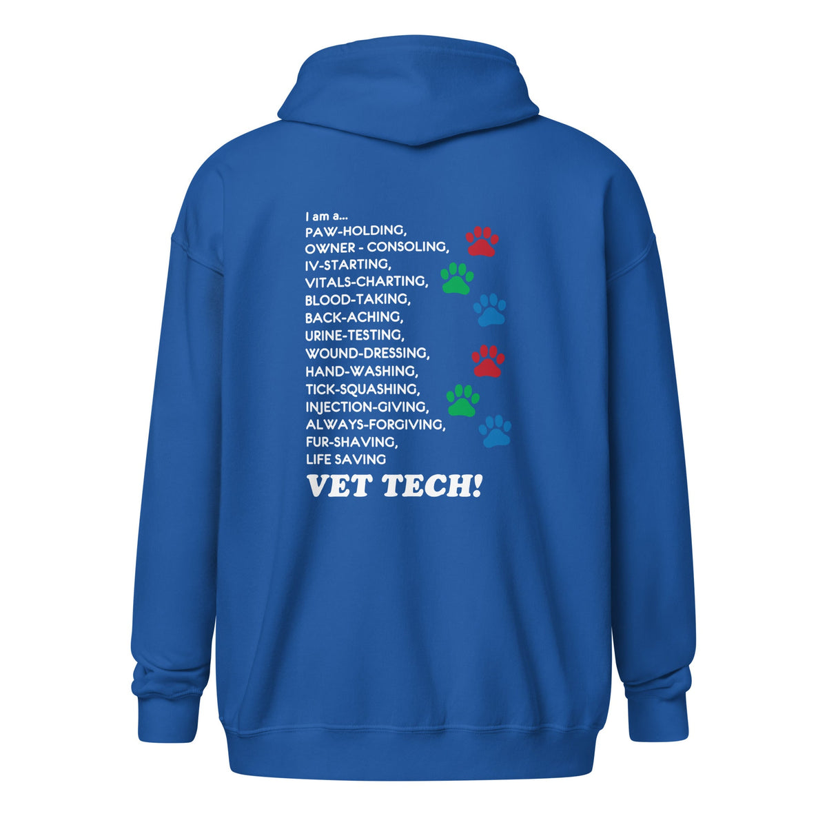 I am a... Vet tech Unisex Zip Hoodie-Unisex Zip Hoodie | Gildan 18600-I love Veterinary