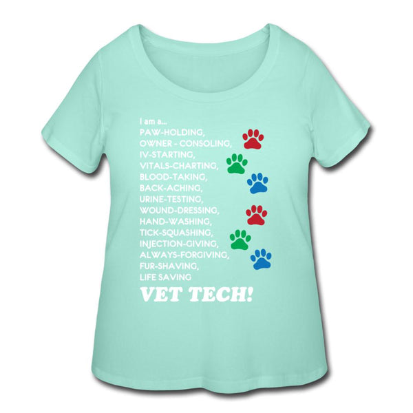 I am a... Vet tech Women's Curvy T-shirt-Women’s Curvy T-Shirt | LAT 3804-I love Veterinary