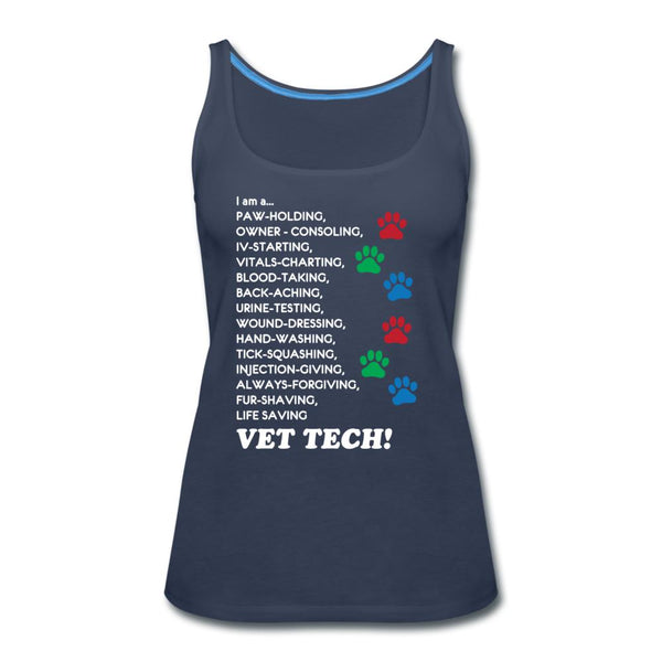 I am a... Vet tech Women's Tank Top-Women’s Premium Tank Top | Spreadshirt 917-I love Veterinary
