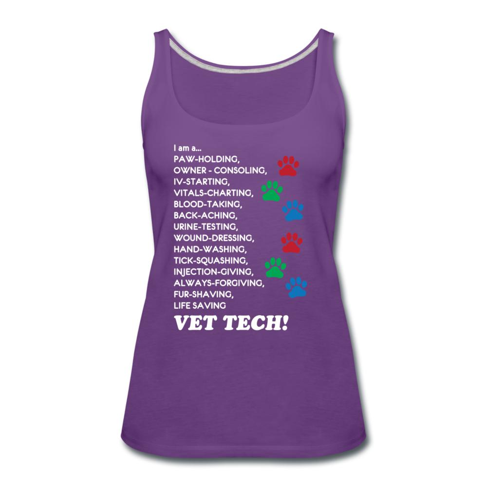 I am a... Vet tech Women's Tank Top-Women’s Premium Tank Top | Spreadshirt 917-I love Veterinary