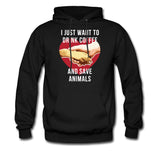 I just want to drink coffee and save animals Unisex Hoodie-Men's Hoodie | Hanes P170-I love Veterinary