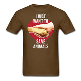 I just want to save animals Unisex T-shirt-Unisex Classic T-Shirt | Fruit of the Loom 3930-I love Veterinary