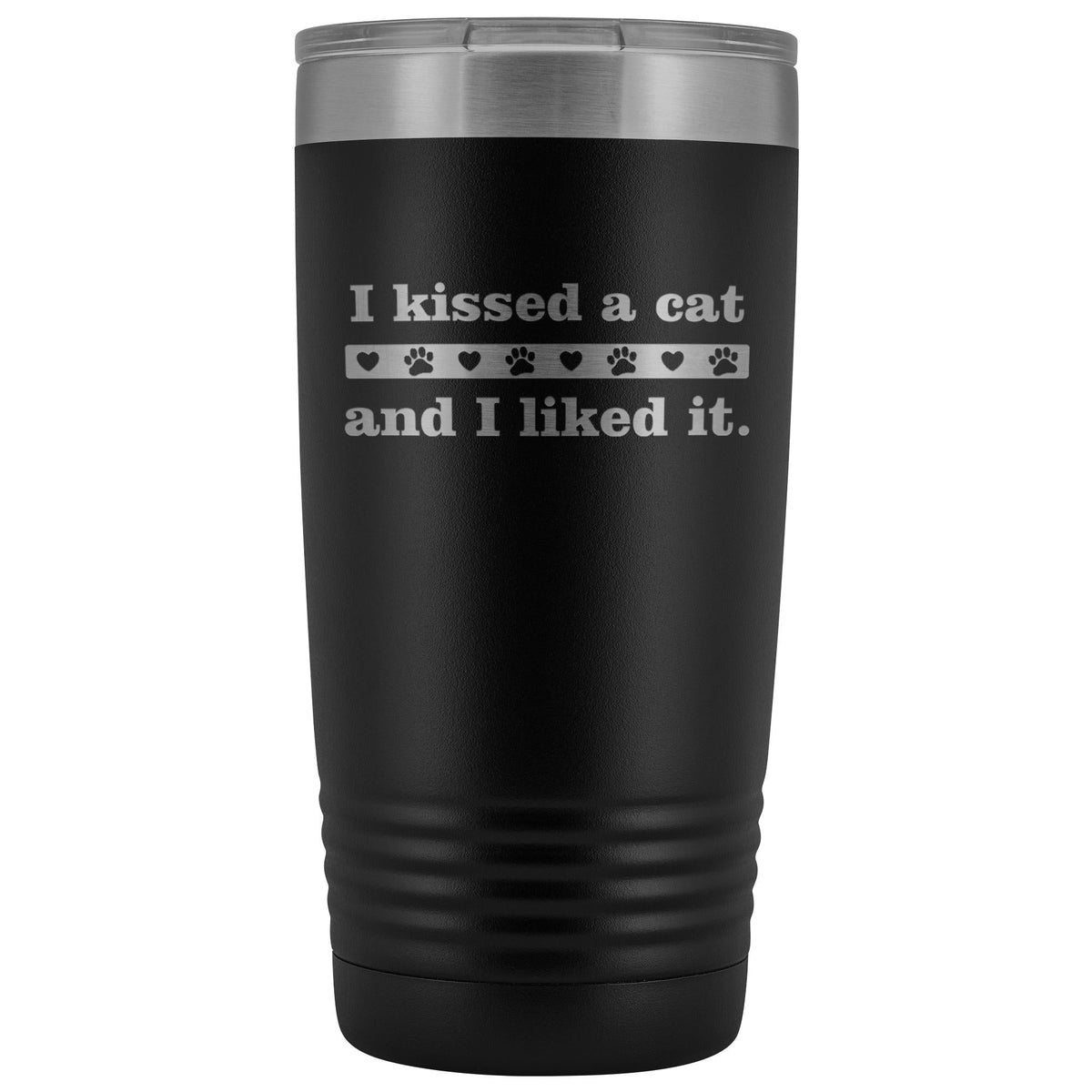 I kissed a cat 20 oz Vacuum Tumbler-Tumblers-I love Veterinary