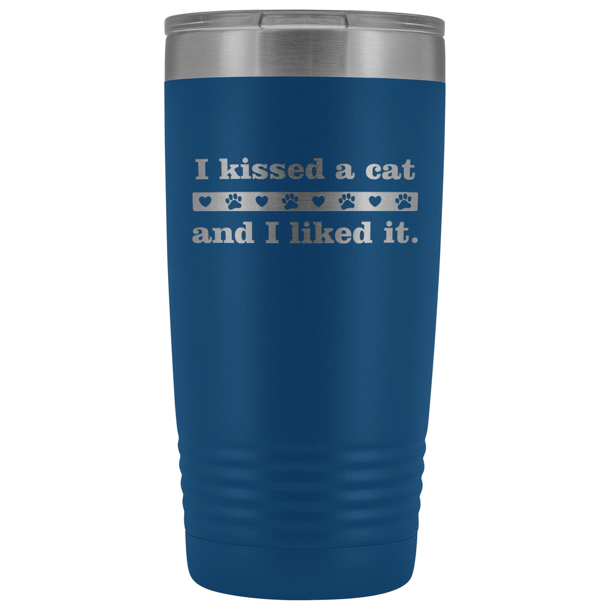 I kissed a cat 20 oz Vacuum Tumbler-Tumblers-I love Veterinary