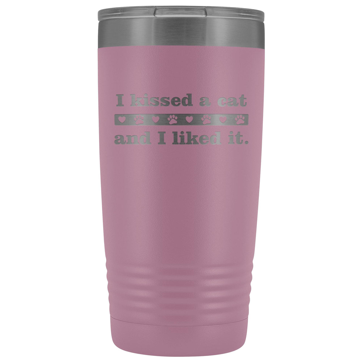 I kissed a cat 20 oz Vacuum Tumbler-Tumblers-I love Veterinary