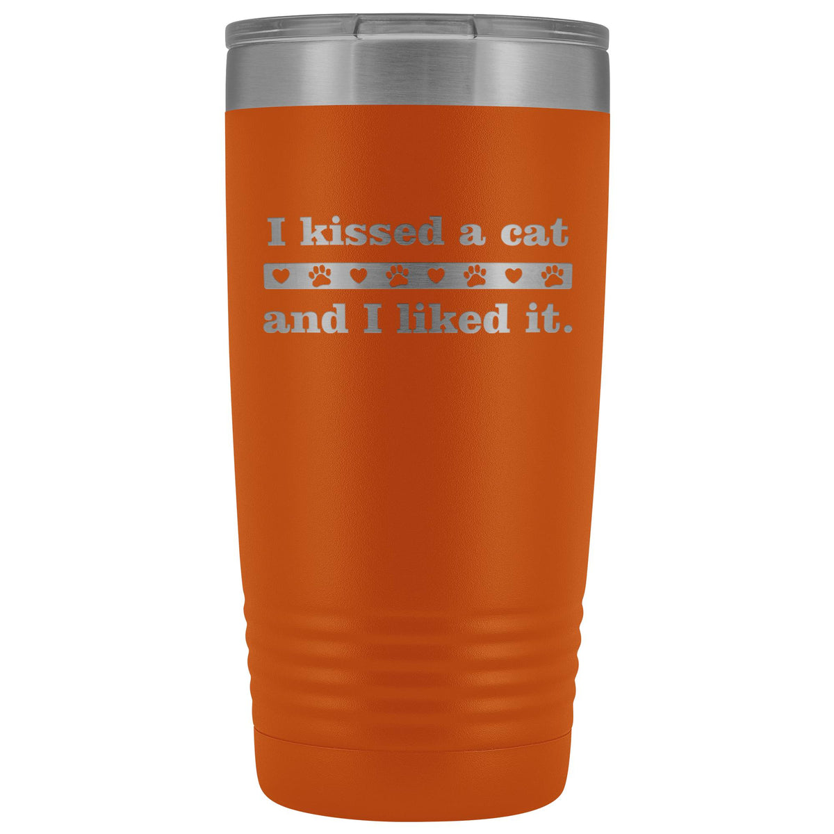 I kissed a cat 20 oz Vacuum Tumbler-Tumblers-I love Veterinary