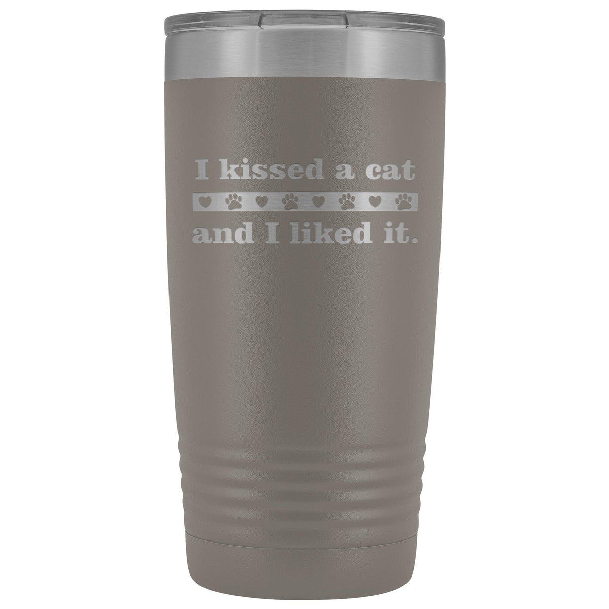 I kissed a cat 20 oz Vacuum Tumbler-Tumblers-I love Veterinary