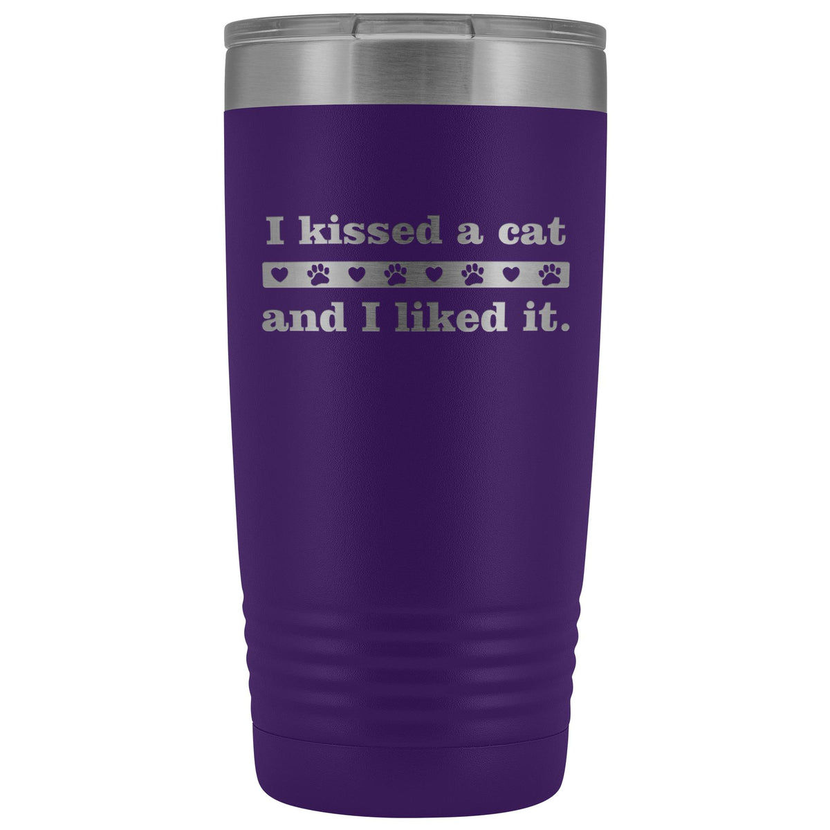 I kissed a cat 20 oz Vacuum Tumbler-Tumblers-I love Veterinary