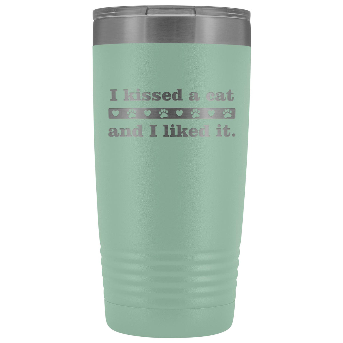 I kissed a cat 20 oz Vacuum Tumbler-Tumblers-I love Veterinary