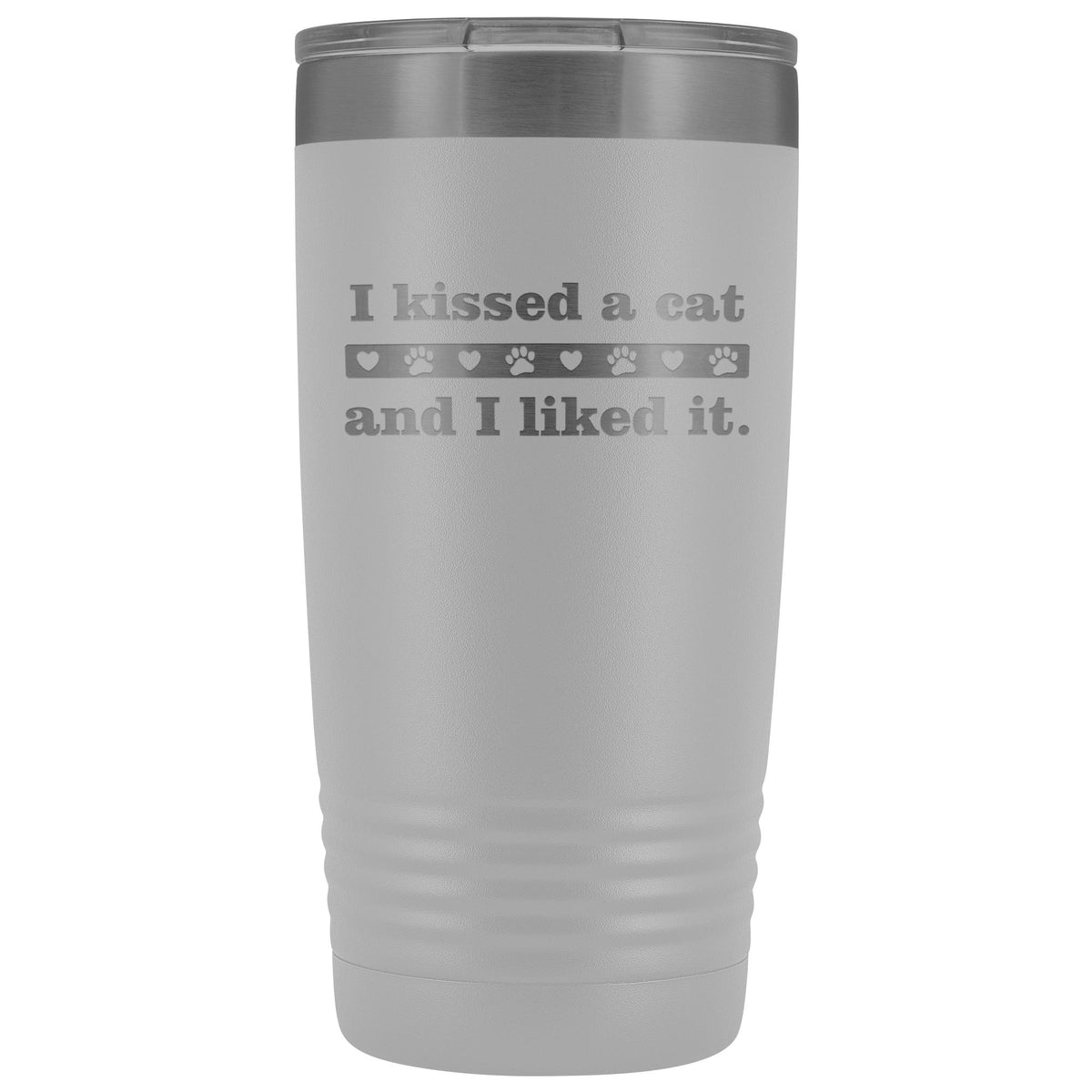 I kissed a cat 20 oz Vacuum Tumbler-Tumblers-I love Veterinary