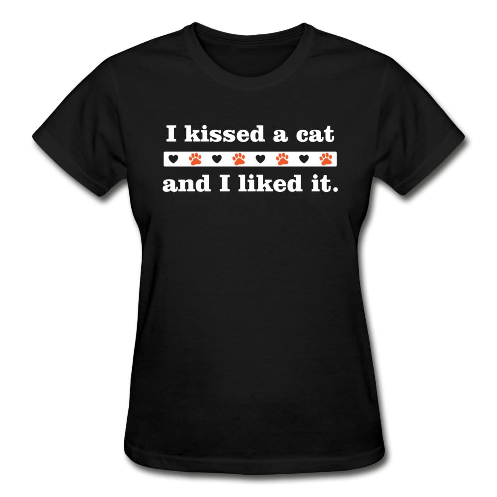 I kissed a cat Gildan Ultra Cotton Ladies T-Shirt-Ultra Cotton Ladies T-Shirt | Gildan G200L-I love Veterinary