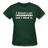 I kissed a cat Gildan Ultra Cotton Ladies T-Shirt-Ultra Cotton Ladies T-Shirt | Gildan G200L-I love Veterinary