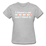 I kissed a cat Gildan Ultra Cotton Ladies T-Shirt-Ultra Cotton Ladies T-Shirt | Gildan G200L-I love Veterinary