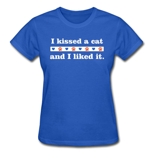 I kissed a cat Gildan Ultra Cotton Ladies T-Shirt-Ultra Cotton Ladies T-Shirt | Gildan G200L-I love Veterinary