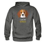 I love my Beagle Unisex Hoodie-Men's Hoodie | Hanes P170-I love Veterinary