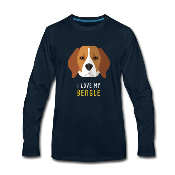 I love my Beagle Unisex Premium Long Sleeve T-Shirt-Men's Premium Long Sleeve T-Shirt | Spreadshirt 875-I love Veterinary
