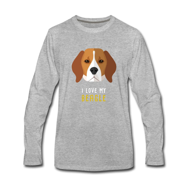 I love my Beagle Unisex Premium Long Sleeve T-Shirt-Men's Premium Long Sleeve T-Shirt | Spreadshirt 875-I love Veterinary