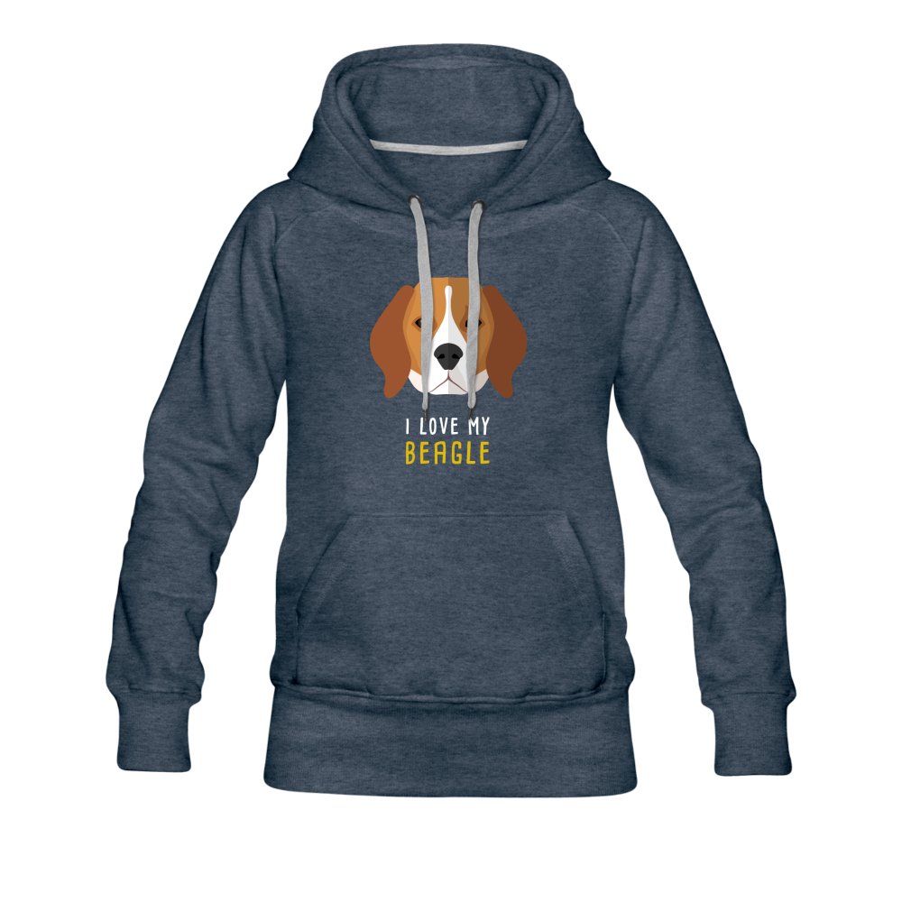 I love my Beagle Women's Premium Hoodie-Women’s Premium Hoodie | Spreadshirt 444-I love Veterinary