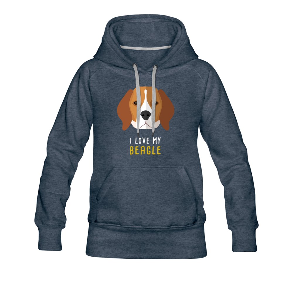 I love my Beagle Women’s Premium Hoodie-Women’s Premium Hoodie | Spreadshirt 444-I love Veterinary