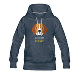 I love my Beagle Women’s Premium Hoodie-Women’s Premium Hoodie | Spreadshirt 444-I love Veterinary