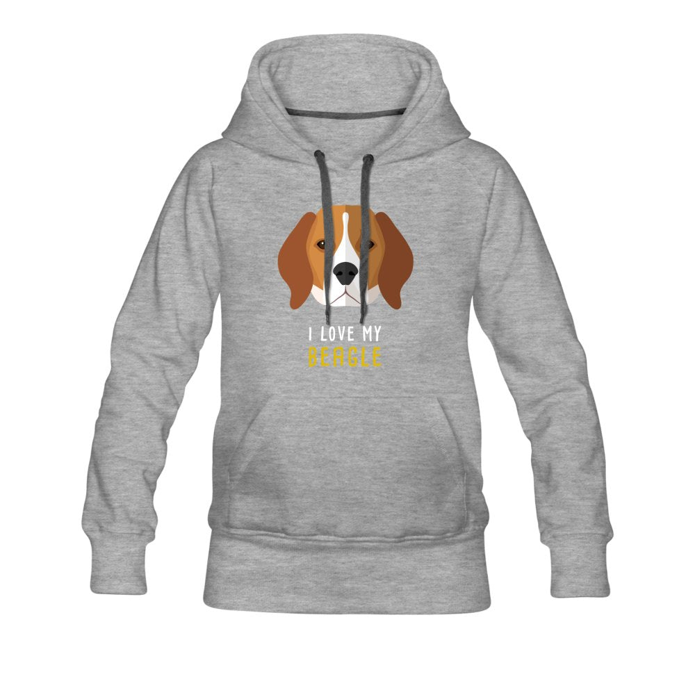 I love my Beagle Women’s Premium Hoodie-Women’s Premium Hoodie | Spreadshirt 444-I love Veterinary
