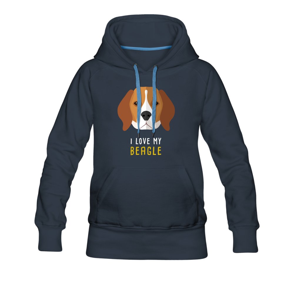 I love my Beagle Women’s Premium Hoodie-Women’s Premium Hoodie | Spreadshirt 444-I love Veterinary