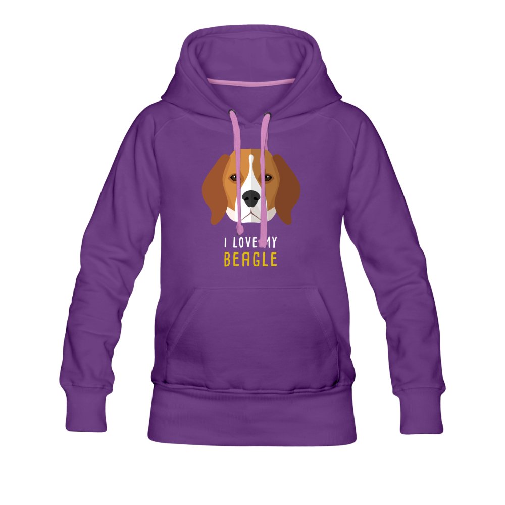 I love my Beagle Women’s Premium Hoodie-Women’s Premium Hoodie | Spreadshirt 444-I love Veterinary