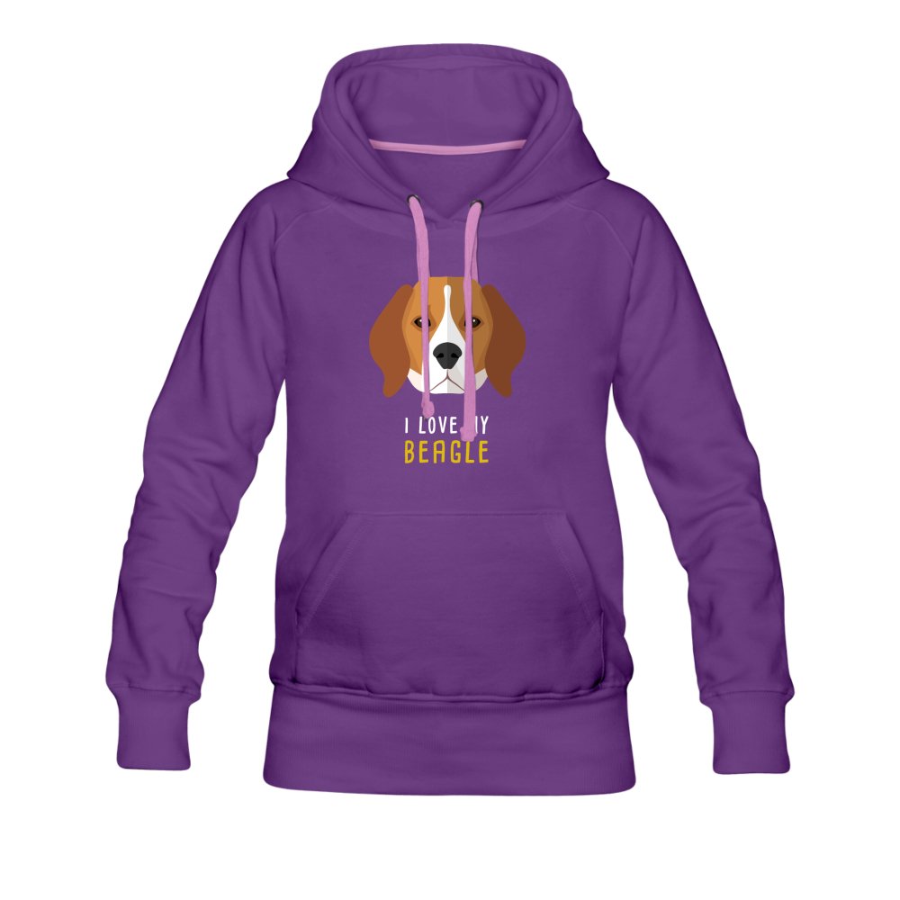 I love my Beagle Women's Premium Hoodie-Women’s Premium Hoodie | Spreadshirt 444-I love Veterinary
